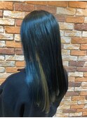 インナーカラー×ダークブルー