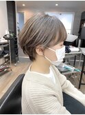 バレイヤージュ/ハイライト/ダブルカラー/ケアブリーチ/ボブ