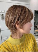 30代40代大人女性/前髪ありショートボブ/ショートヘア/髪質改善