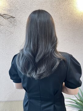 トリコ 柏(tricot) グレージュ/暗髪カラー/セミロング/レイヤーカット