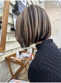 アウターアンブレラカラーボブハイトーンベージュ/塚口/尼崎