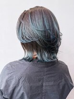 アルバム 銀座(ALBUM GINZA)&nbsp;ホワイトブロンド似合わせカットウェーブミディアム_ba540001