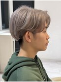 メンズカットブリーチダブルカラーハイライトハイトーンショート