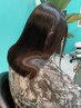 【同時施術】髪質改善やわらかい縮毛矯正＋ヘアカラー＋TR￥25000