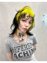 ガルテ(GARTE) ウルフカット、デザインカラー