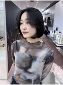 ミニウルフレイヤーカット顔周り前髪韓国ショートボブ/池袋