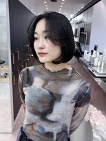 ロンドクロエ 横浜(Lond Chloe)&nbsp;ミニウルフレイヤーカット顔周り前髪韓国ショートボブ/池袋