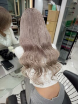 ラピス 渋谷本店(Lapis) ホワイトグレージュ/レイヤーカット/髪質改善/エクステ