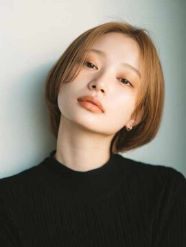 シェル 立川(shell) くびレイヤーエモージュグレージュカラーくびれショート【立川】