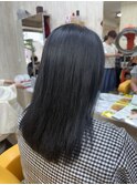 ブリーチ毛でもまとまる艶髪ストレート