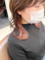 ネオリーブ チロル 横浜西口店(Neolive CiroL.)&nbsp;見せるインナーカラー/シアーピンク/くびれボブ【横浜】k