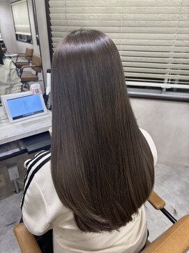 アジールヘア 東上野店(agir hair) ブリーチなし透明感オリーブベージュ【上野】