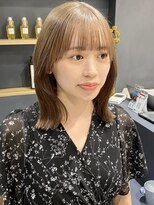 ラミエバイメルト 下北沢(lamie by melt)&nbsp;花田/ボブくびれヘアアッシュブロンド下北沢韓国レイヤーカット