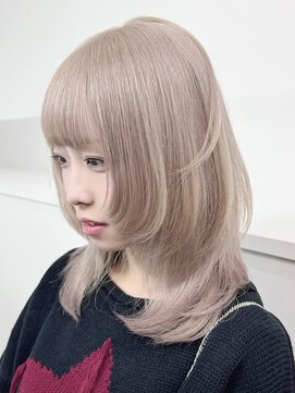 サンク 原宿 表参道(cinq) ハイトーンダブルカラーミルクティーベージュホワイトベージュ★