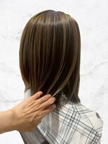 ヴァンカウンシル 一宮店(VAN COUNCIL)&nbsp;大人デザインカラーで印象チェンジ◎ハイライトストレート