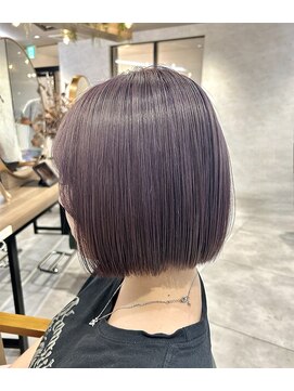 くすみグレーパープル