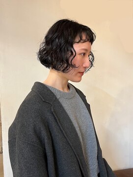 シーズ 栄(sea's) ミニボブ×パーマ