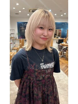 カノエ 山口小郡店(canoe) 髪質改善/ミディアムレイヤーカット/ブリーチカラー
