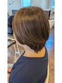 マッシュウルフボブヘア前髪レイヤーボブ着物ブリーチなしカラー