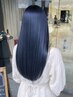 黒染めを使わない透明感ある暗染めカラー+3STEPトリートメント ¥6900