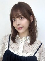 ガーデントウキョウ(GARDEN Tokyo)&nbsp;ミディアムレイヤー/顔まわりカット/透明感カラー/ブラウン