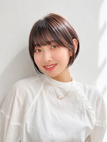 エアー 横浜(AIR) ◎小顔見せ艶感カラーショートボブ