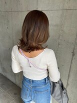 アール ヘアー デザイン(r hair design)&nbsp;小顔見せショートベージュカラーブリーチしない透明感カラー