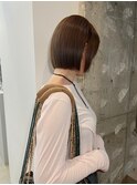 ぱつっとボブ
