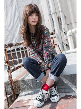 ダンケシェーン(Danke Schon) 重めルーズ×大人カジュアル☆くせ毛風ウェービーロング