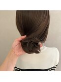 【＆ONE 自由が丘】ケアダブルカラー × シナモングレージュ