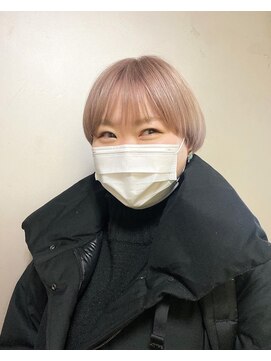 ピエドプールポッシュ(PiED DE POULE POCHE) ハイトーン×マッシュショート