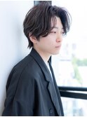 20代メンズ/波巻き/刈り上げ/束間ショート/ハイライト