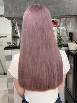 ロウル 渋谷(LOWRL) ピンクラベンダー/ケアブリーチ/ダブルカラー