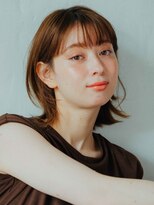 サロン ド ウィズ 西船橋店(Salon de With)&nbsp;外はねミディアムボブ/オリーブベージュ◎30代40代50代