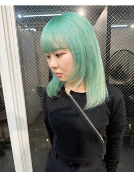 ラニヘアサロン(lani hair salon) ターコイズグリーン/ペールカラー/ハイトーン【大名/天神】