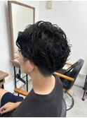 サイドパートベース/カールパーマ