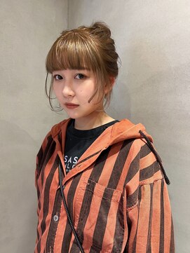 ペレ 梅田(PELE) 前髪/アンブレラカラー/こなれミディ/イメチェン/ウェーブパーマ