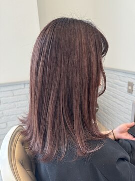 ヘアデザインロアール アリオ倉敷店(Hair Design Loire) 大人ピンクカラー
