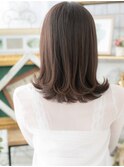 ■グレージュカラーくびれミディアムウルフ401北浦和20代30代