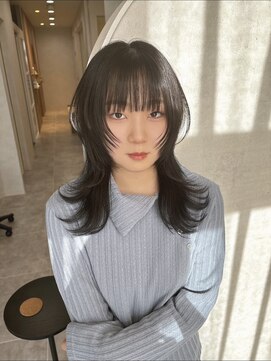 ジル(JiLL.) ブルーブラックロングウルフ