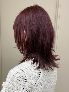 パークレーン アイス イヴェン(park lane ICI yeven) ウルフレイヤー10代20代ブリーチ無しWカラーレッド