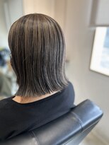 ナンバースリー 溝の口店(Number Three)&nbsp;切りっぱなしボブ/デザインカラー【N°3溝の口】