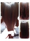 【縮毛矯正】+【ダメージ修復トリートメント】