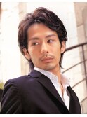 毛流れ緩めビジネスマン向けニュアンスパーマ