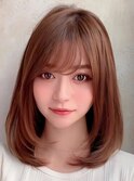 清楚系縮毛矯正カットレイヤー