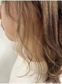【富塚美咲】透明感/耳掛けインナーカラー/ベージュ/天王台