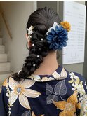 【minami】＊浴衣ヘアアレンジ／サイド編みおろし