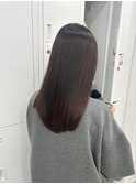 韓国顔まわりレイヤーカットグレージュオリーブベージュブラウン