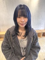 クリアーオブヘアー 本山店(CLEAR of hair)&nbsp;◎ロングウルフ/ブルーカラー