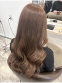 ブリーチなしで作るベージュカラー＊